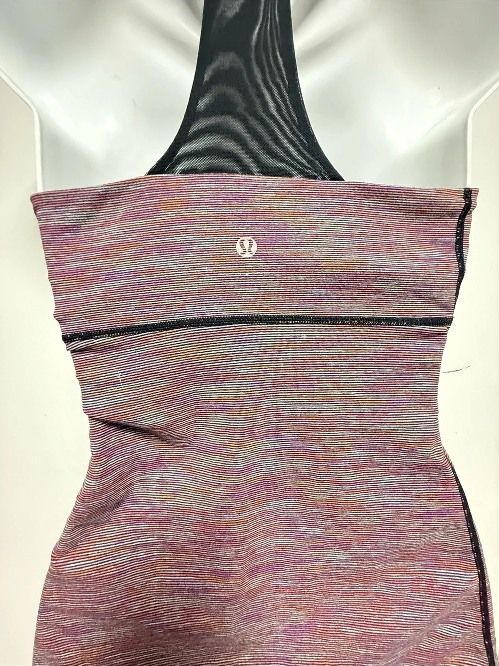 lululemon athletica Multicolor Space-Dyed Racerback Tank with Black Trim
